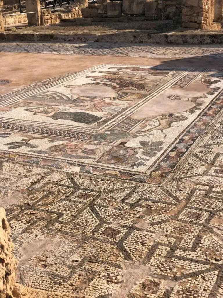 Roman mosaic floor at the Archaeological Site of Nea Paphos