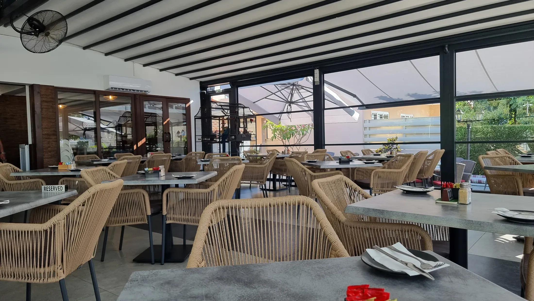 The Parrot Restaurant, a five-minute walk from Villa Nadezda in Kato Paphos
