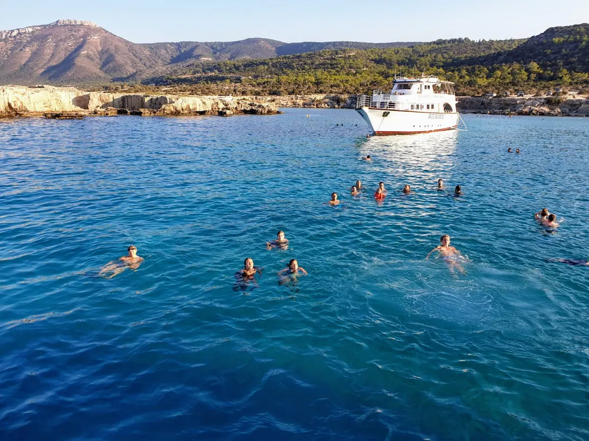 Motor boats for rent at Lachi harbour, Cyprus